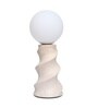 Twist Forme Spiral Ceramic Table Lamp Cream Twist Forme Spiral Ceramic Table Lamp Cream