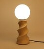 Twist Forme Spiral Ceramic Table Lamp Cream Twist Forme Spiral Ceramic Table Lamp Cream