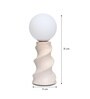 Twist Forme Spiral Ceramic Table Lamp Cream Twist Forme Spiral Ceramic Table Lamp Cream