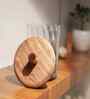 Twist Glass Storage Jar with Acacia Wood Lid