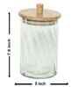 Twist Glass Storage Jar with Acacia Wood Lid