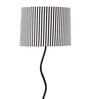 Twisted Black Metal Floor lamp with Zebra print Shade