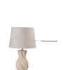 Twisted Ceramic Table Lamp-Beige