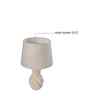 Twisted Ceramic Table Lamp-Beige
