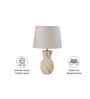 Twisted Ceramic Table Lamp-Beige