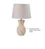 Twisted Ceramic Table Lamp-Beige