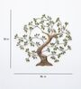 Twisted Tree Multicolour Handmade Metal Wall Art