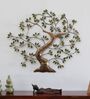 Twisted Tree Multicolour Handmade Metal Wall Art