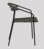 Twister Fabric Table and Chair Set in Green & Black Finish with 2 Chairs