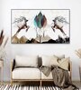 Two Deer Multicolour Canvas Art Print