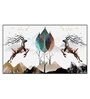Two Deer Multicolour Canvas Art Print
