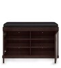 Shoe Shoe Rack with Seating in Wenge Finish with 3 Tier