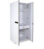 Houston Two Door Wardrobe in Black & White Colour
