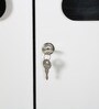 Houston Two Door Wardrobe in Black & White Colour
