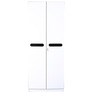 Houston Two Door Wardrobe in Black & White Colour