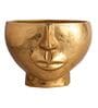 Two Face Gold Aluminium Table Vase