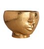 Two Face Gold Aluminium Table Vase