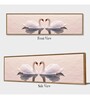 Two Swan Love In The Lake Canvas Art Print