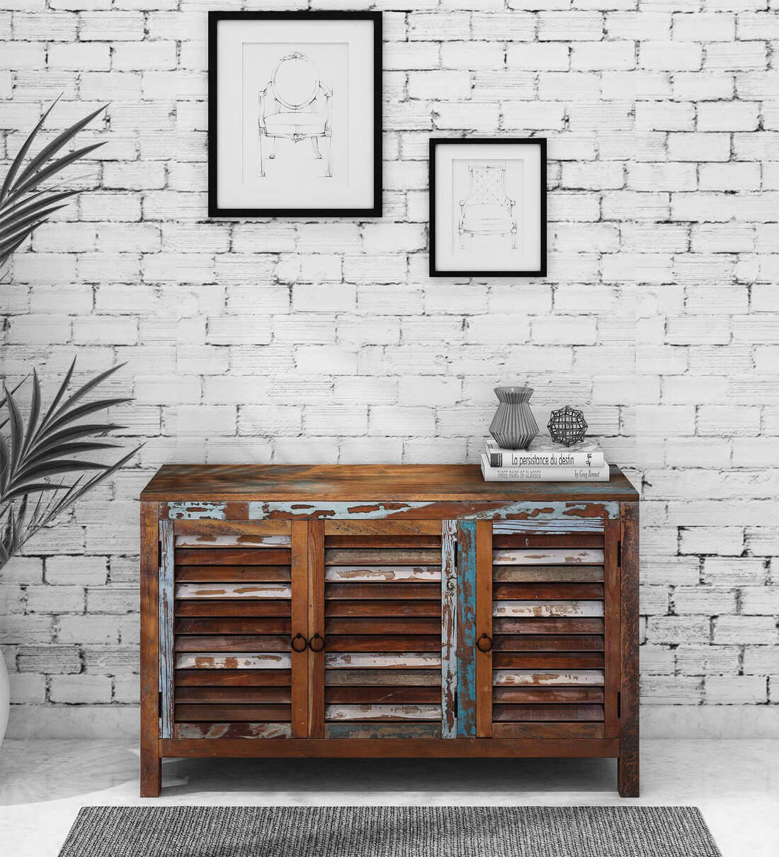 Buy Tynisha Reclaimed Wood Shoe In Distress Finish Online