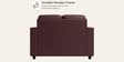 Tycoon Synthetic Leather 2 Seater Sofa in Burgandy Colour