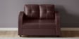 Tycoon Synthetic Leather 2 Seater Sofa in Burgandy Colour