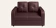 Tycoon Synthetic Leather 2 Seater Sofa in Burgandy Colour
