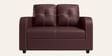 Tycoon Synthetic Leather 2 Seater Sofa in Burgandy Colour