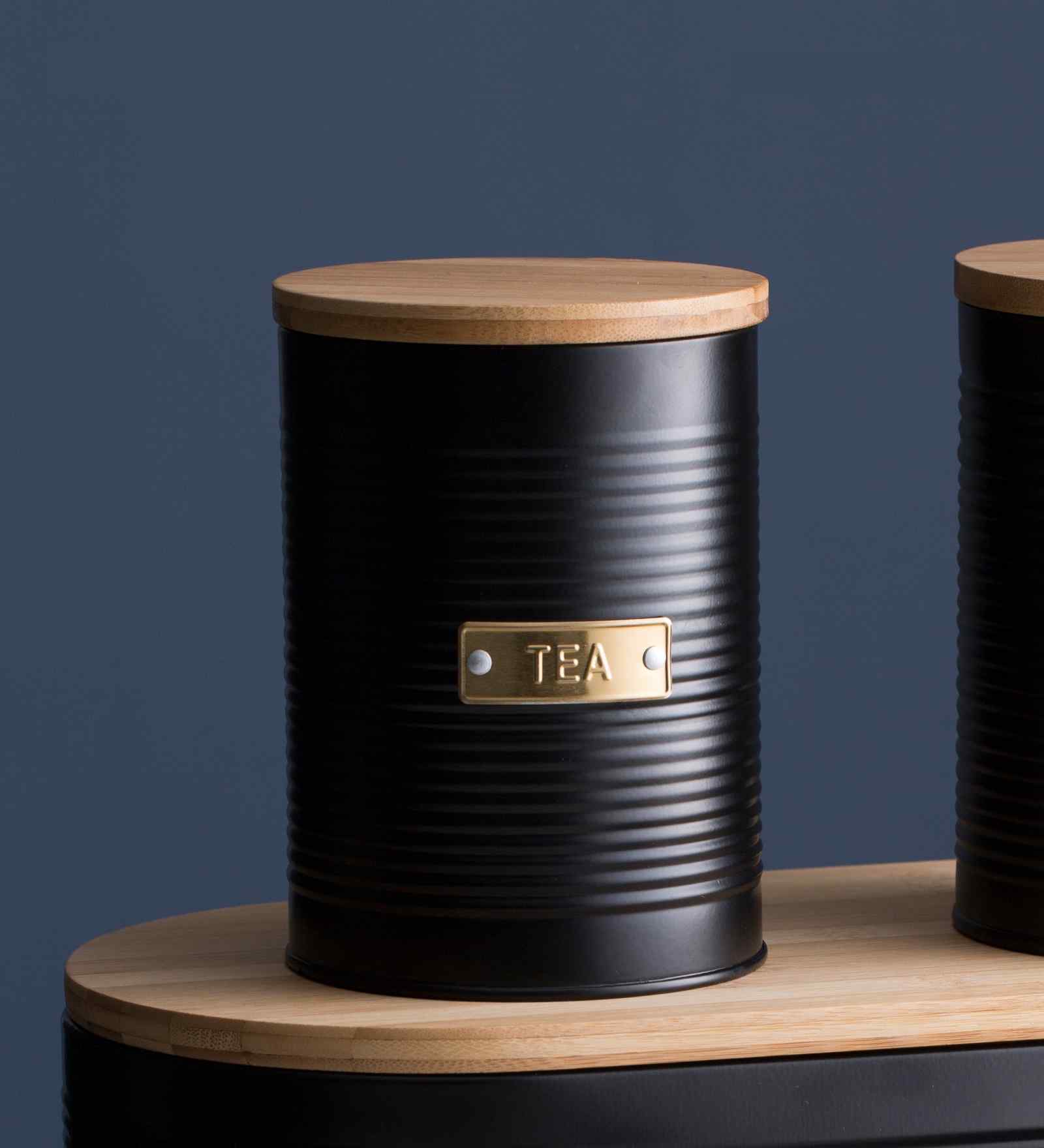 Living Grey Tea Storage Container