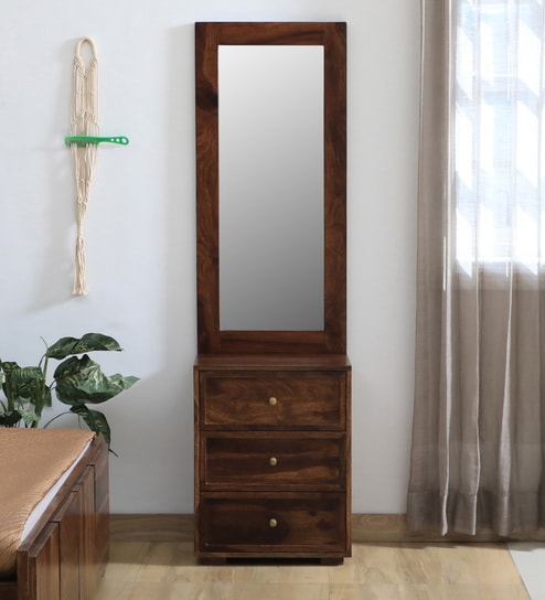 Tyumen Sheesham Wood Dresser in Provincial Teak Finish