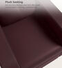 Tycoon Synthetic Leather 1 Seater Sofa in Burgandy Colour