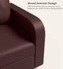 Tycoon Synthetic Leather 1 Seater Sofa in Burgandy Colour
