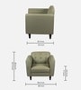Tyler 1 Seater Sofa Chair With Upholstery In Olive Green Colour