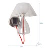 Caracas Transparent Glass Wall Sconces