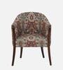 Tyne Scratch Resistant Teak Wood Arm Chair In Multicolour