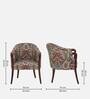Tyne Scratch Resistant Teak Wood Arm Chair In Multicolour