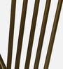 Tyno Metal End Table In White & Golden Finish with Marble Top