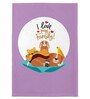 Typographic- Medium Pink Fabric Dog Blanket