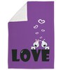 Typographic- Medium Violet Fabric Dog Blanket