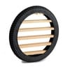 26-Inch Tyre Wooden Wall Shelf For Diecast Cars With Warm Led Light