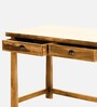 Tyumen Sheesham Wood Writing Table In Scratch Resistant Rustic Teak Finish