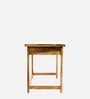 Tyumen Sheesham Wood Writing Table In Scratch Resistant Rustic Teak Finish