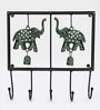 Handcrafted Elephant Key Holder with Bell