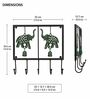 Handcrafted Elephant Key Holder with Bell