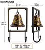 One Ghanti Grace Metal Hanging Bell Key Holder with Hook