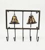 Two Ghanti Grace Metal Hanging Bell Key Holder with Hooks