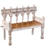 Yosa Solid Wood Settee in Distress Finish