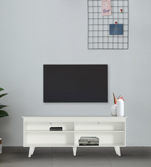 Udine TV Console For TV's Upto 65 inches In White Color
