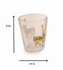 Reflections Transparent and Red Clear Natural Glass (Set of 6) Shot Glasses