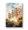 Udaipur City Palace 20inx16in Gallery Wrap Canvas Painting