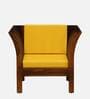 Udine Sheesham Wood 1 Seater Sofa in Scratch Resistant Honey Oak Finish